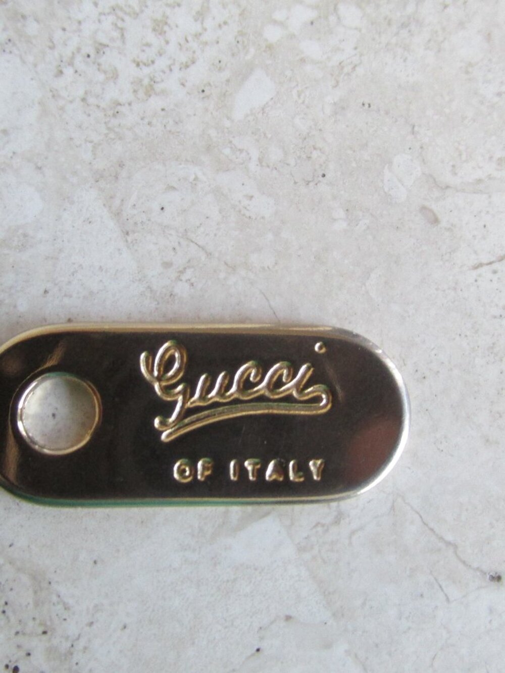 Vintage Gucci Gold Tone Zipper Pull 1 of 2